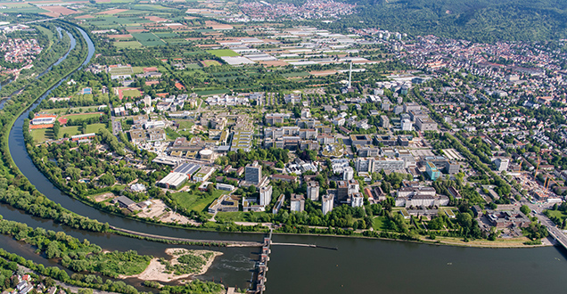 Aerial view of Neuenheimer Feld (Picture: Venus)