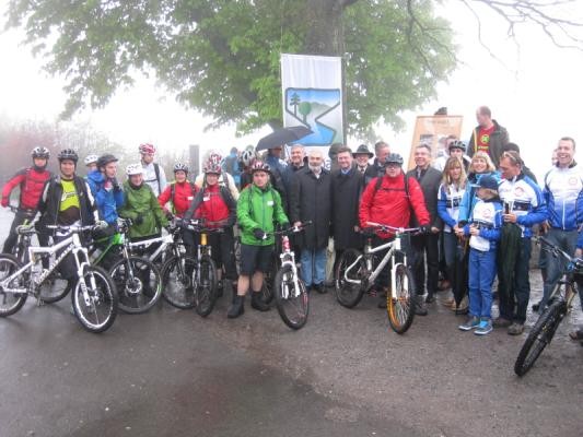 Eröffnung der Mountainbike-Strecke 2013 (Foto: Stadt Heidelberg) Eröffnung der Mountainbike-Strecke 2013.