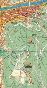 Übersichtskarte der Arboreten im Stadtwald (Quelle: Stadt Heidelberg) Übersichtskarte der Arboreten im Stadtwald