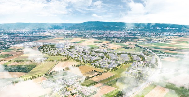 Die Entwicklungsvision von PHV als „Wissensstadt der Zukunft“ (Visualisierung KCAP) Die Entwicklungsvision von PHV als „Wissensstadt der Zukunft“ (Visualisierung KCAP).