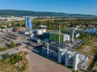 ENERGIEpark Pfaffegrund der Stadtwerke Heidelberg: ein zentraler Ort für die Wärmewende in Heidelberg. (Foto: Tobias Dittmer) Ein Gelände eines Unternehmens von oben