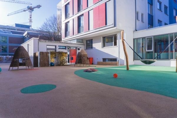 Krabbelstube des Studierendenwerks Heidelberg (Foto: Studierendenwerk Heidelberg) Außenansicht Krippe des Studierendenwerks Humboldstraße 19