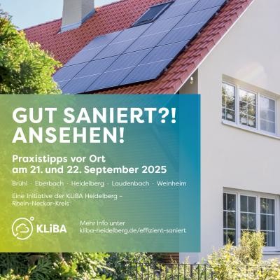 Gut Saniert?! - Ansehen! (Grafik: KLiBA) Gut Saniert?! - Ansehen! (Grafik: KLiBA)