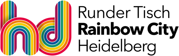 Logo Runder Tisch Rainbow City Heidelberg (Fuchs & Otter für Stadt Heidelberg)