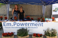 Stand beim Emmertsgrund-Fest im Juli 2017
