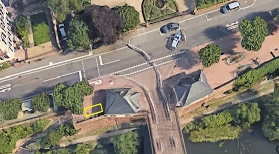 Ziegelhäuser Brücke von oben