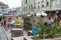 Zu sehen ist ein Beispiel für ein Parklet