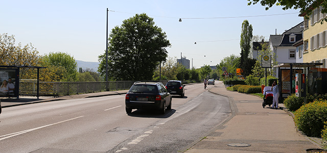 Verkehr in Wieblingen Mannheimer Straße