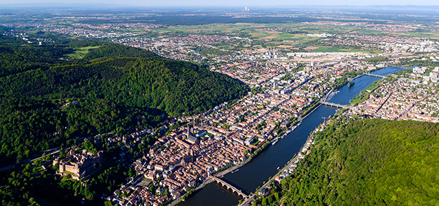 Luftaufnahme Heidelberg (Foto: K. Venus)